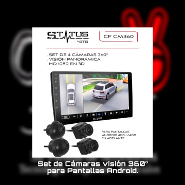 Ser de 4 cámaras 360° CF CM