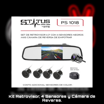 Set de retrovisores 4.3"