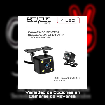 Cámara de reversa 4 LED
