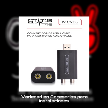 Convertidor de USB a CVBV IV CVBS