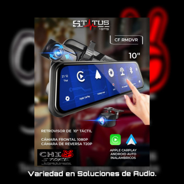 Retrovisor de 10" Táctil