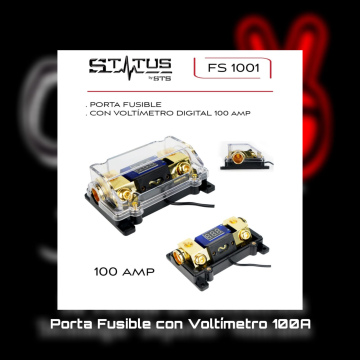 Parta fusible con voltímetro  FS 1001